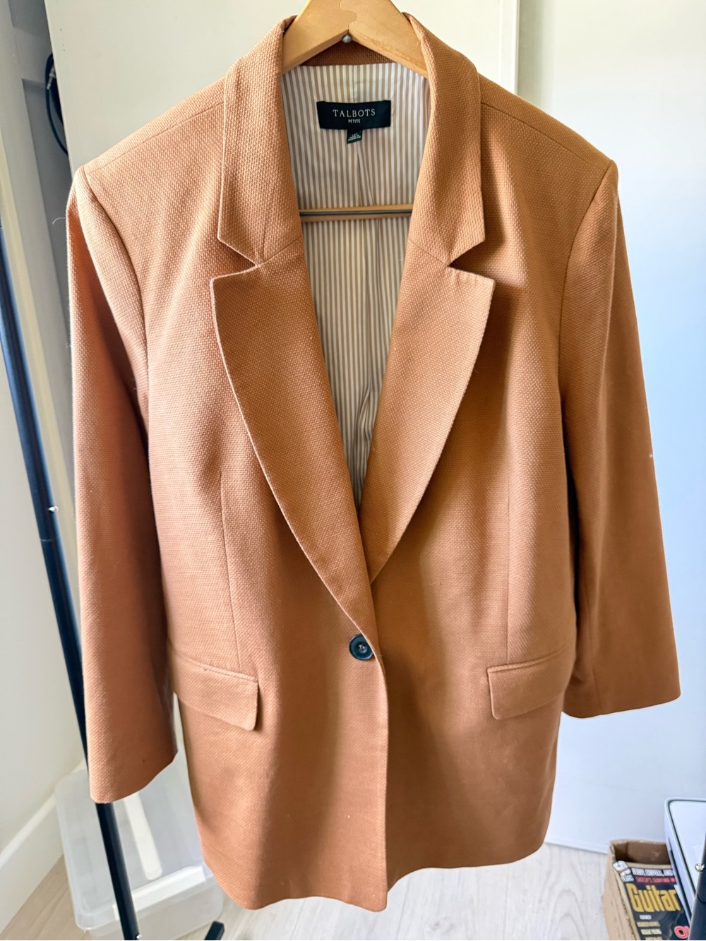 Talbots Caramel Tan Single-Button Blazer 16 P